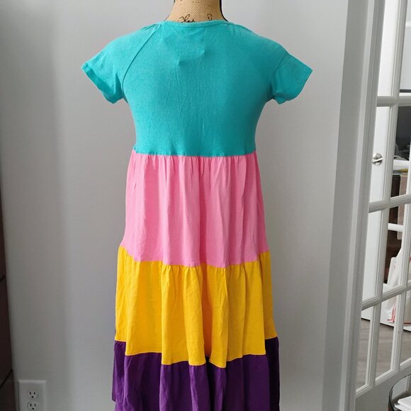 Hannah Anderson Rainbow Dress 14-16 New With Tag! - Picture 3 of 10